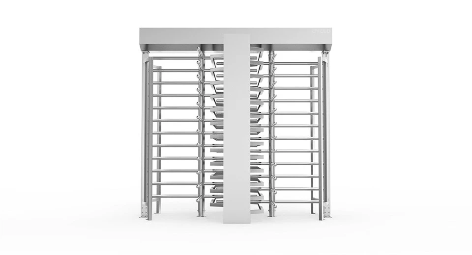 Dual Lane Full High Turnstile Barrier Gate CPW-222B